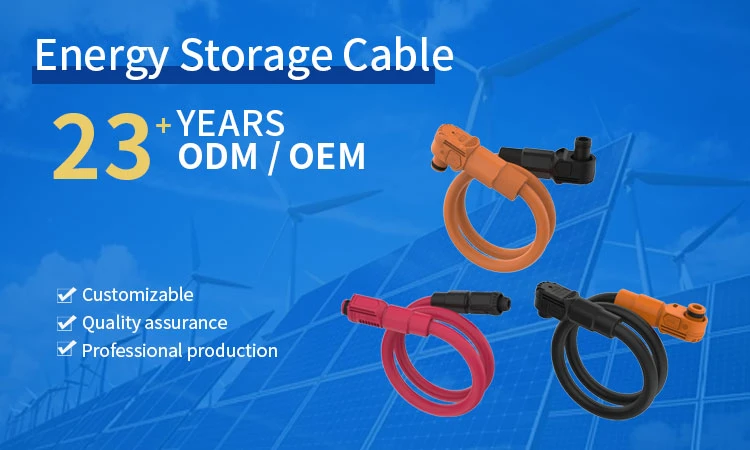 Custom High Voltage Power Cable Energy Storage System Cable Assembly