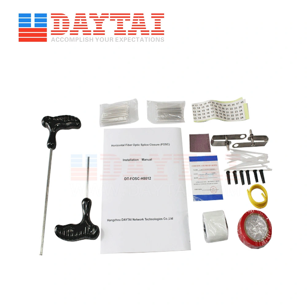 Daytai 12 - 24 Core Tray Cable Joint Fiber Optic Splice Closure Horizontal/ Inline Fiber Optic Enclosure/ Joint Box